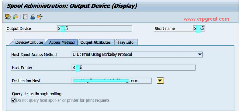Print Using Berkeley Protocol SAP