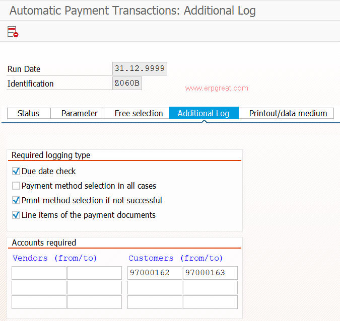 Additional Log In The Automatic Payment Program