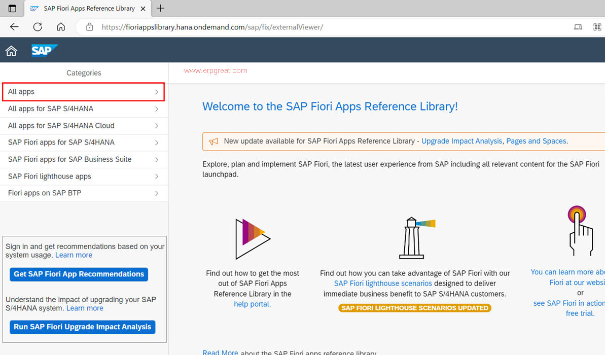 Welcome to the SAP Fiori Apps Reference Library!