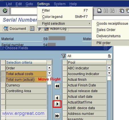 Serial Number List Remove Currency Relevant Field
