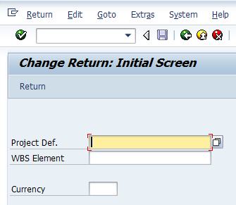 The Change Return: WBS Element Overview