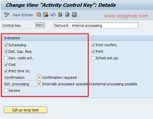Activity Control Key Details