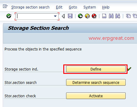 Define Storage Section Indicator