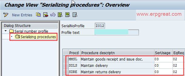 Serial Number Profile From SAP MM